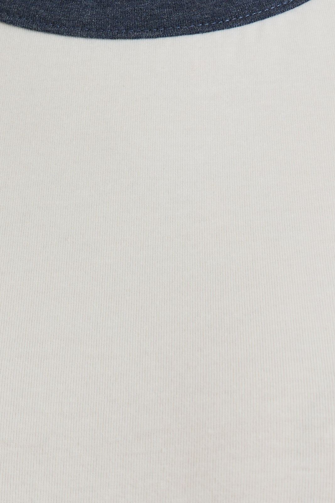 Dallas White Bodysuit with Denim Trim