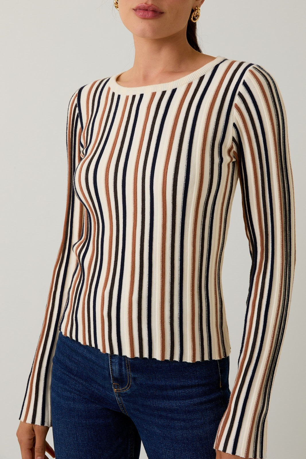 PRE ORDER 10/01 Fall for me <3 Striped knit top