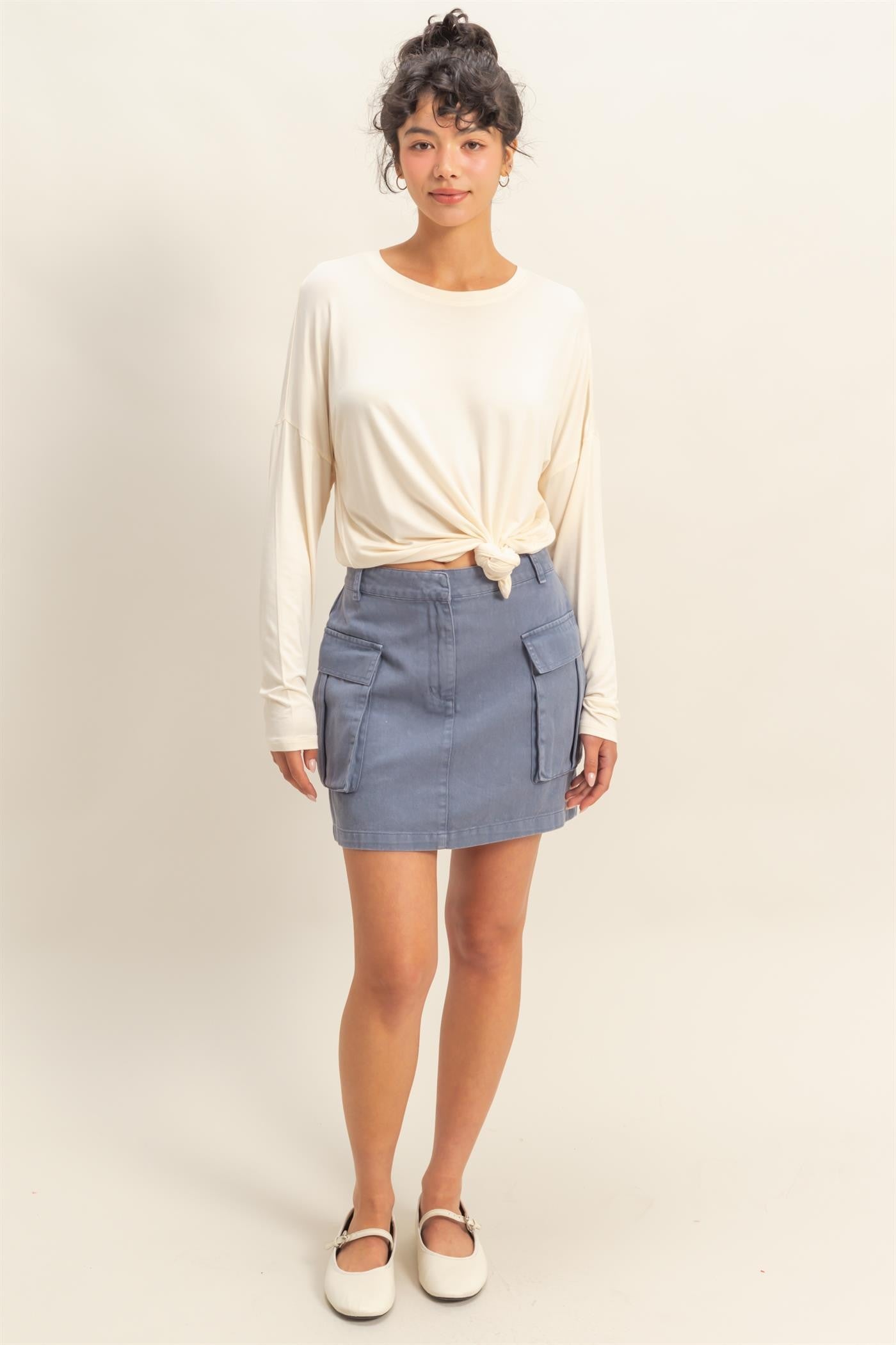 Rachel’s Round Neck Long Sleeve Top - Soft Rayon Blend