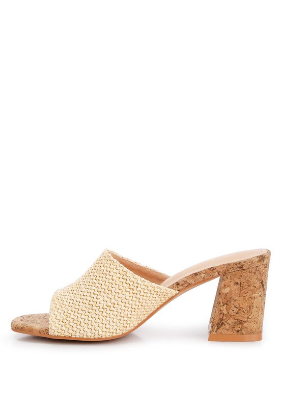 ADDIE Block Heel Slip On Sandals