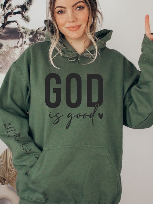 God is Good all the time Graphic Hoodie Sweatshirt - Comfortable & Stylish