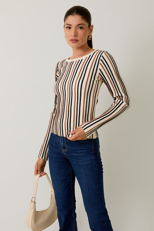 PRE ORDER 10/01 Fall for me <3 Striped knit top